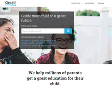 Tablet Screenshot of greatschools.org